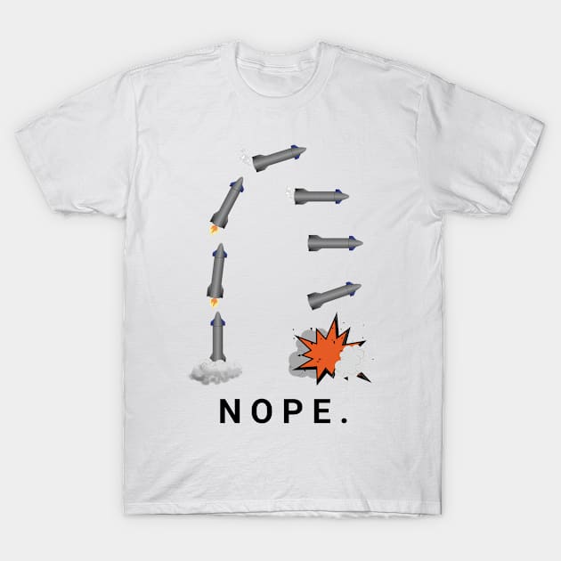 Rocket Falling Landing Fail T-Shirt by JettDes